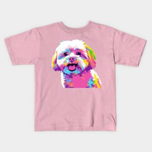 Maltese Pop Art - Dog Lover Gifts Kids T-Shirt